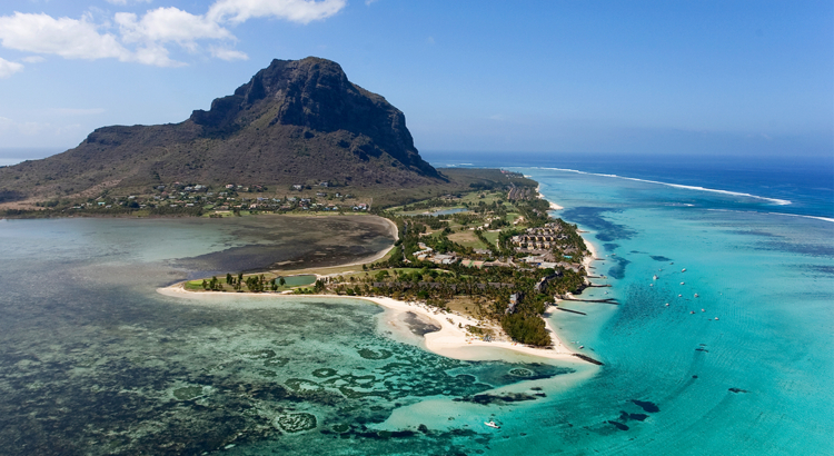 Mauritius Le Morne von oben Foto MTPA Bamba